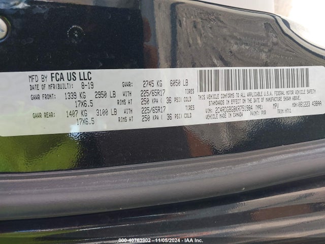 Dodge Grand Caravan Se 2019 2C4RDGBG8KR751984 Image 9