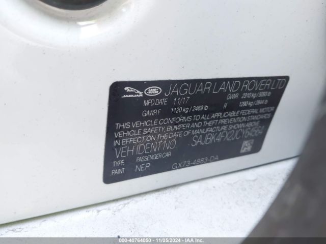 2018 JAGUAR XF SAJBK4FX2JCY64564 Photo 8