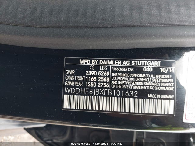 WDDHF8JBXFB101632 Mercedes-Benz E 350 4matic