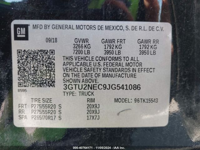 3GTU2NEC9JG541086 GMC l83 -spark ignited direct injection, variable valve timing, afm, e85 max, alum