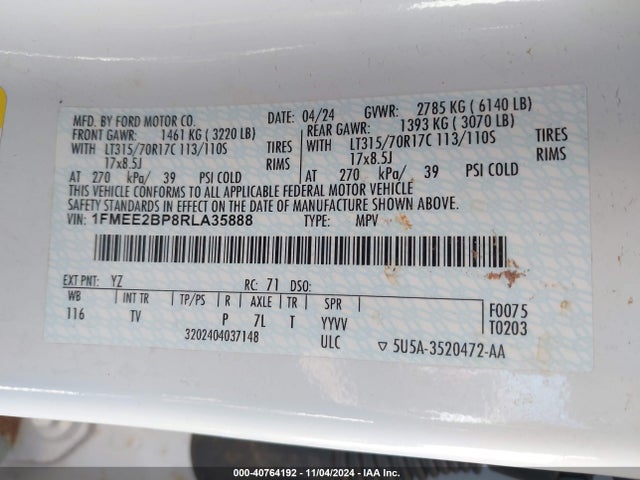 Ford Bronco Wildtrak 2024 1FMEE2BP8RLA35888 Image 9
