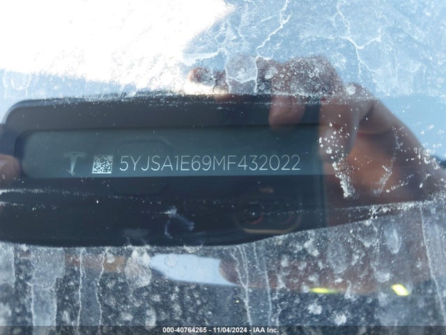 2021 TESLA MODEL S 5YJSA1E69MF432022 Photo 8