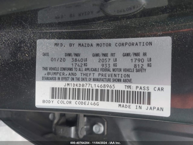 Mazda Cx-3 Sport 2020 JM1DKDB77L1468965 Image 9