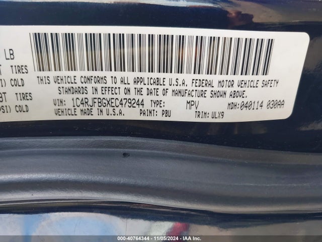 1C4RJFBGXEC479244 Jeep Grand Cherokee Limited