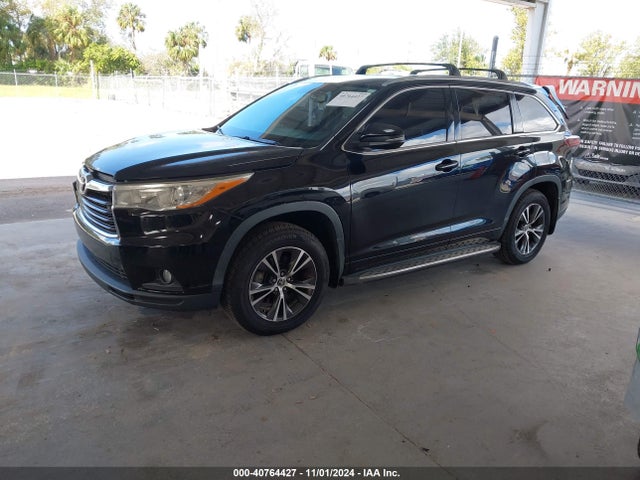 Toyota Highlander Xle V6 2016 5TDJKRFH5GS250468 Image 2
