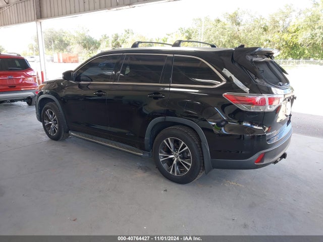 Toyota Highlander Xle V6 2016 5TDJKRFH5GS250468 Image 3