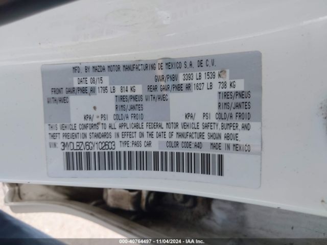3MYDLBZV6GY102603 Scion IA