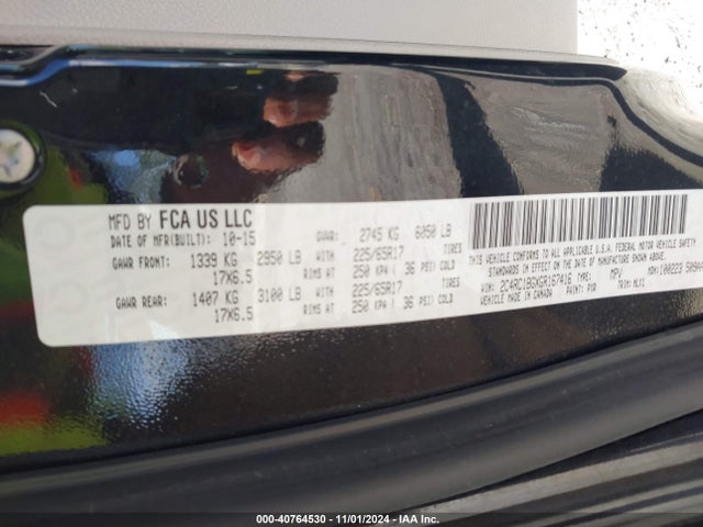 2C4RC1BGXGR167416 Chrysler Town & Country Touring