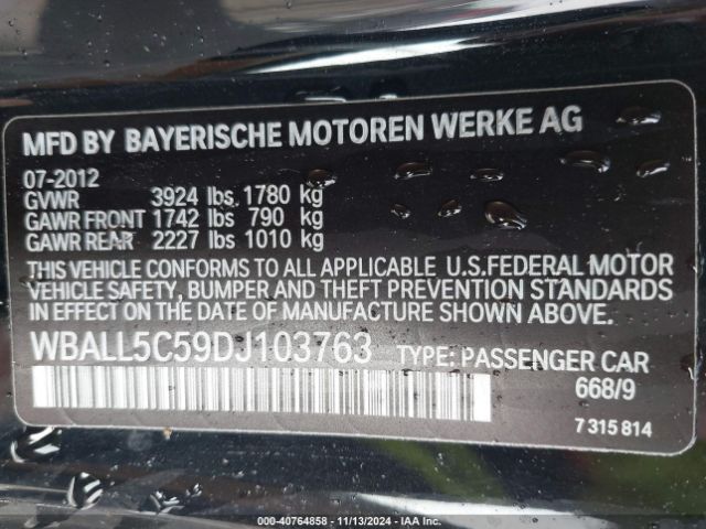 2013 BMW Z4 WBALL5C59DJ103763 Photo 8