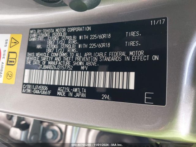 JTJBARBZ6J2157752 Lexus Nx 300 F Sport