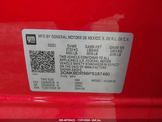Chevrolet Blazer Fwd 3lt 2023 3GNKBDRS6PS187480 Image 9