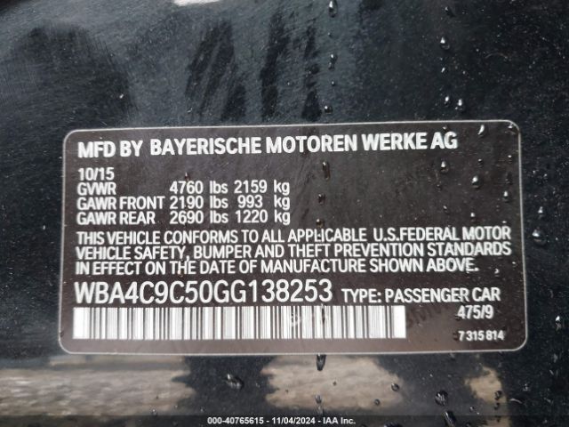 WBA4C9C50GG138253 BMW 428i Gran Coupe Xdrive