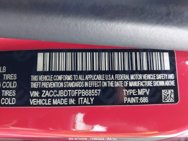 ZACCJBDT0FPB68557 Jeep Renegade Limited
