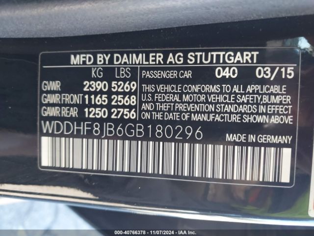 WDDHF8JB6GB180296 Mercedes-Benz E 350 4matic