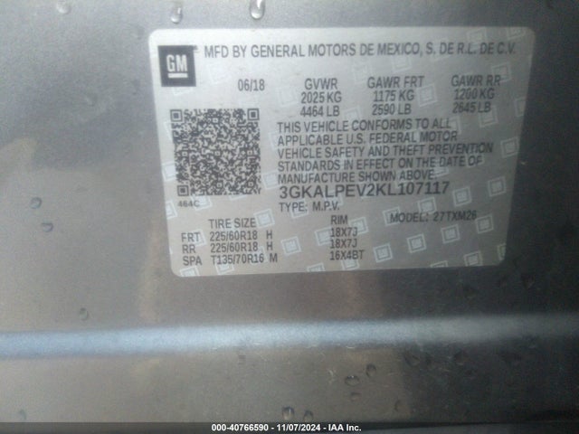 GMC Terrain Slt 2019 3GKALPEV2KL107117 Image 9