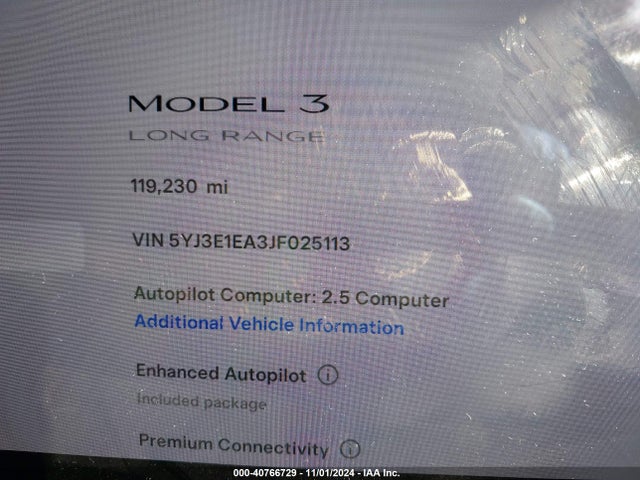 2018 TESLA MODEL 3 5YJ3E1EA3JF025113 Photo 6
