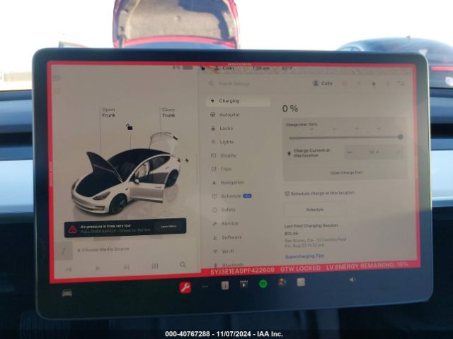 5YJ3E1EA0PF422609 Tesla Model 3 Rear-wheel Drive