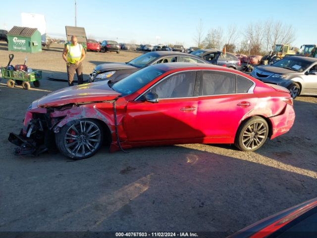 JN1FV7AR2KM800718 Infiniti Q50 3.0t Red Sport 400
