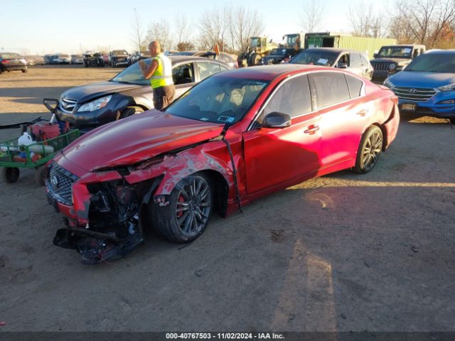 JN1FV7AR2KM800718 Infiniti Q50 3.0t Red Sport 400