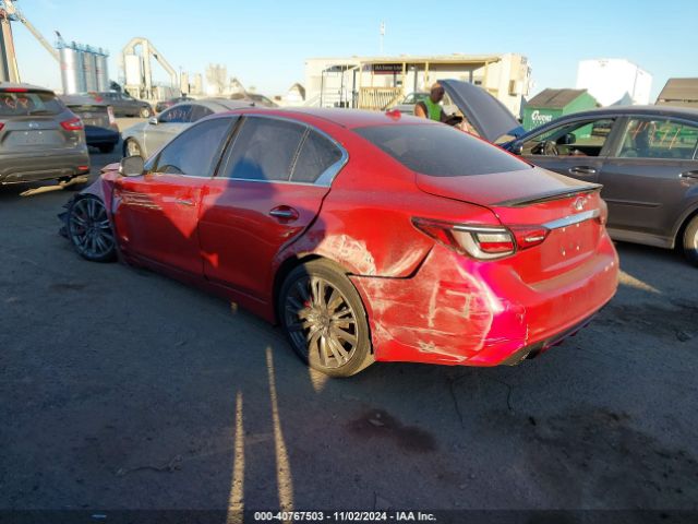 JN1FV7AR2KM800718 Infiniti Q50 3.0t Red Sport 400