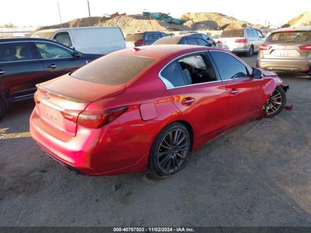 JN1FV7AR2KM800718 Infiniti Q50 3.0t Red Sport 400