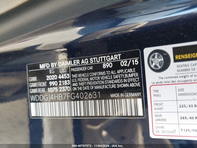 Mercedes-Benz C 250 2015 WDDGJ4HB7FG402631 Image 9