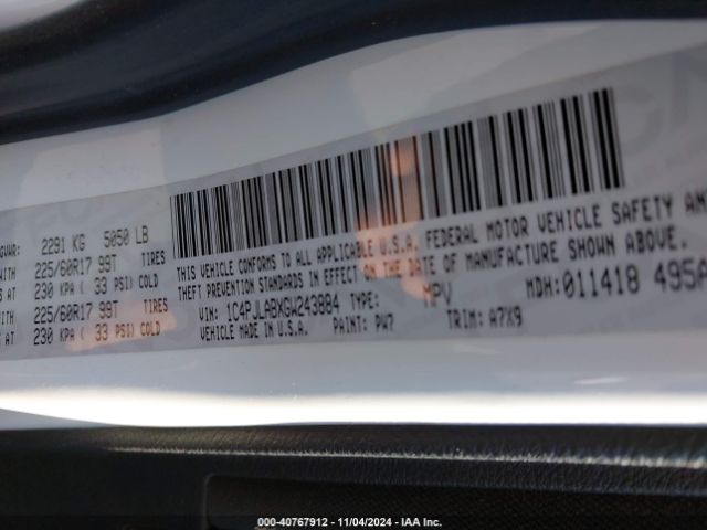 1C4PJLABXGW243884 Jeep Cherokee Sport