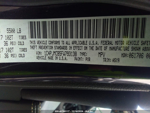Jeep Cherokee Latitude 2015 1C4PJMCB5FW793138 Image 9