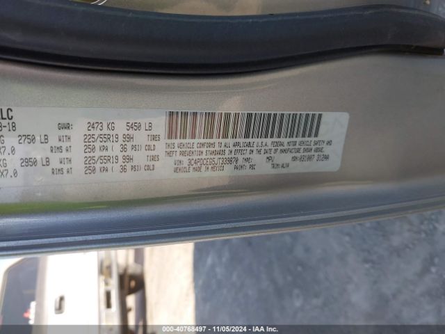 3C4PDCEG5JT339870 Dodge JOURNEY GT