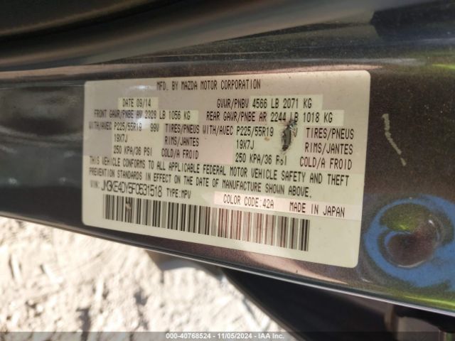 JM3KE4DY5F0531518 Mazda Cx-5 Grand Touring