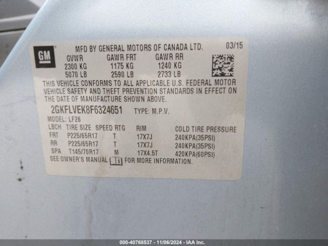 2GKFLVEK8F6324651 GMC Terrain Sle-1