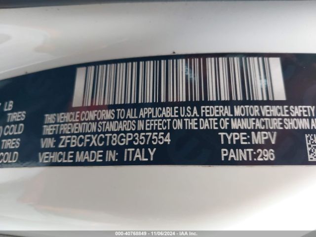 ZFBCFXCT8GP357554 Fiat 500x Trekking
