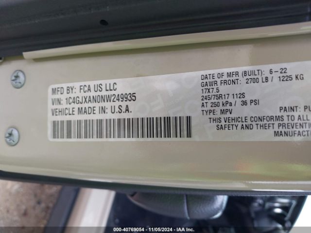 1C4GJXAN0NW249935 Jeep Wrangler Sport S 4x4