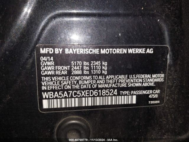 WBA5A7C5XED618524 BMW 528i Xdrive