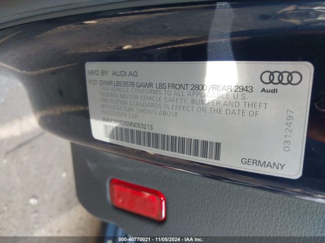 2021 AUDI A7 SPORTBACK WAUU2AF25MN053213 Photo 8