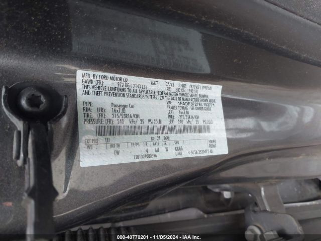 1FADP3F27EL102771 Ford FOCUS SE