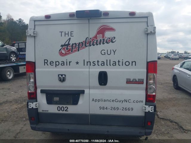 3C6TRVAGXJE155795 RAM Promaster 1500 Low Roof 136 Wb