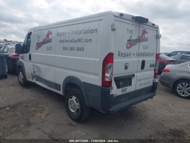 3C6TRVAGXJE155795 RAM Promaster 1500 Low Roof 136 Wb