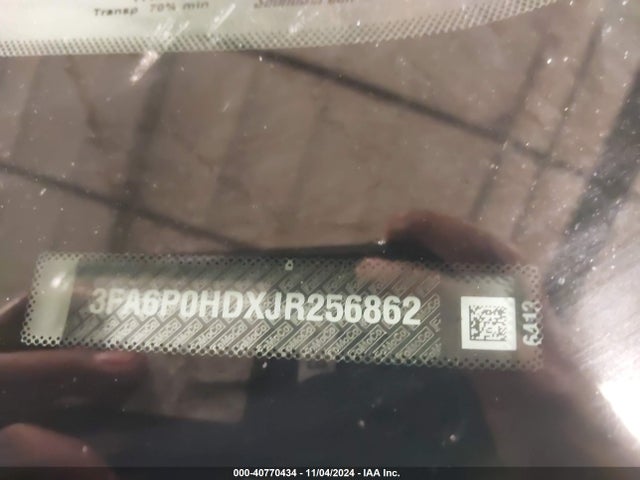Ford FUSION SE 2018 3FA6P0HDXJR256862 Image 9
