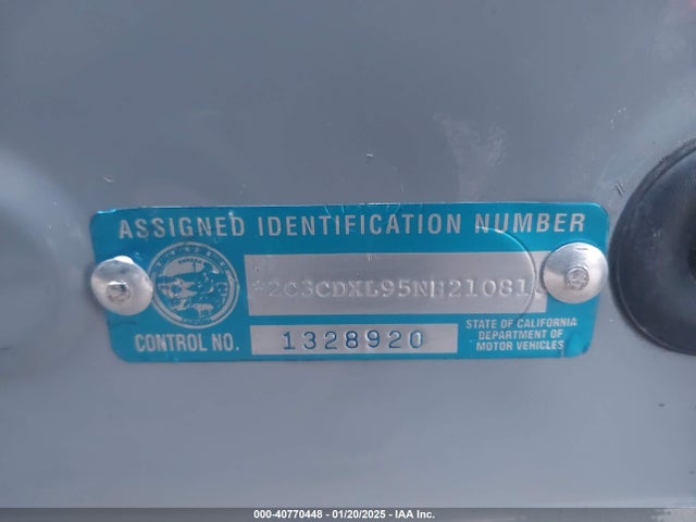 2C3CDXL95NH210816 Dodge Charger Srt Hellcat