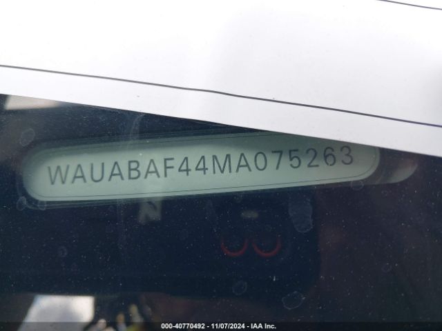 WAUABAF44MA075263 Audi A4 Premium 40 Tfsi Quattro S Tronic