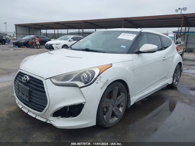 Hyundai Veloster Turbo W/black 2014 KMHTC6AEXEU201904 Image 2
