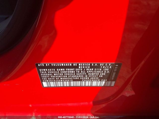 3VW2K7AJ2EM234015 Volkswagen Jetta 2.0l S