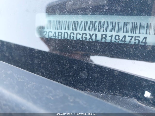 2C4RDGCGXLR194754 Dodge Grand Caravan Sxt