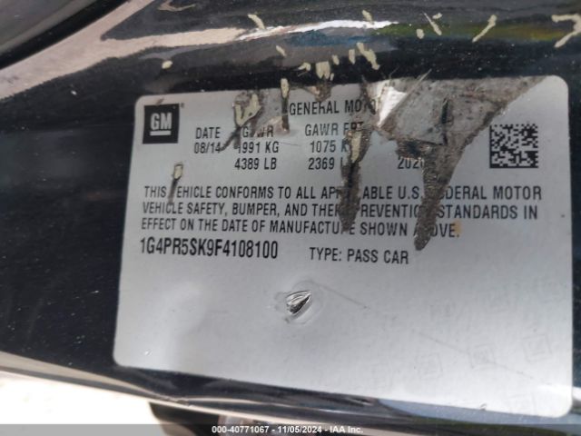 1G4PR5SK9F4108100 Buick Verano Convenience Group