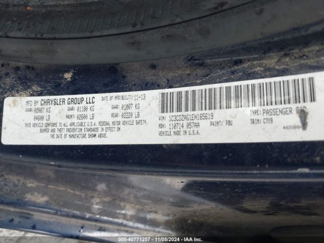 1C3CDZAG1EN165619 Dodge AVENGER SE