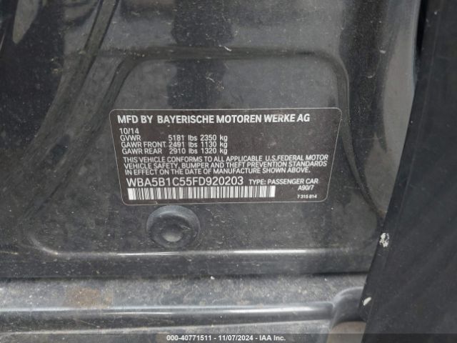 WBA5B1C55FD920203 BMW 535i