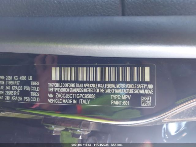 ZACCJBCT1GPC95058 Jeep Renegade Trailhawk