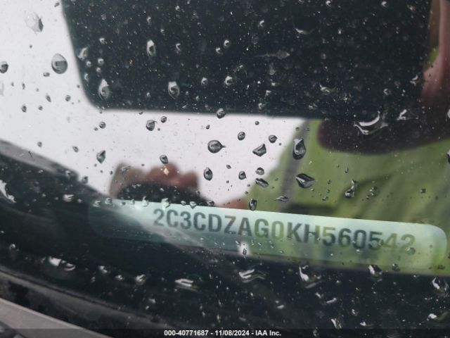 2C3CDZAG0KH560542 Dodge Challenger Sxt