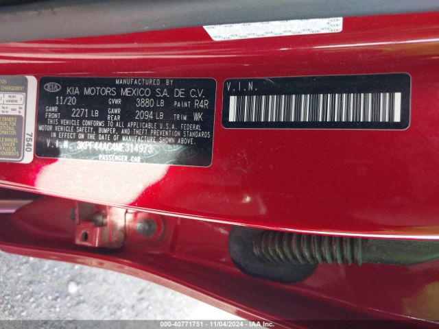 3KPF44AC4ME314973 KIA Forte Gt Manual